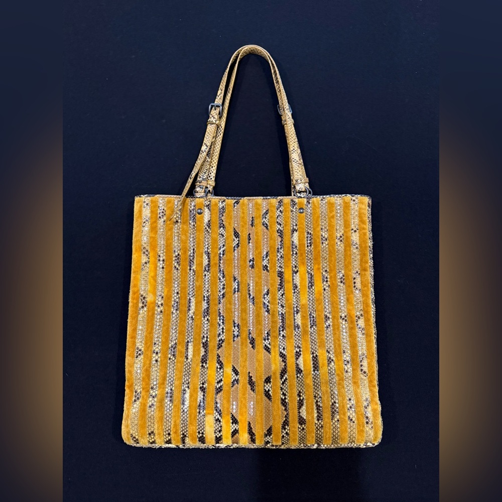 Bottega Veneta Snake Skin and Velvet bag Fall/Winter 2011